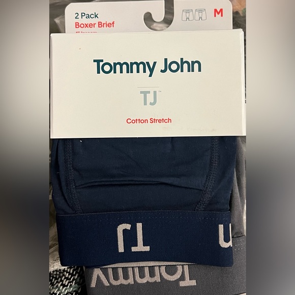 TJ | Tommy John Men's Turbulence 4'' Boxer Briefs 2pk - Dress Blue/Turbulence L - Picture 3 of 3